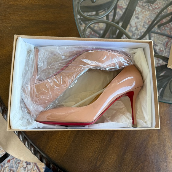 Christian Louboutin Shoes - Louboutin nude patent Dolly